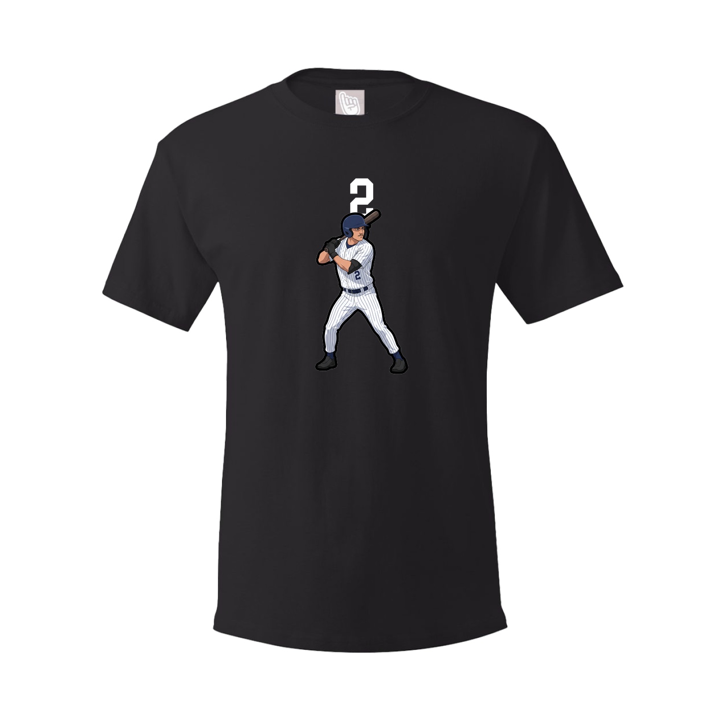 Youth Tee — Number Top in Black