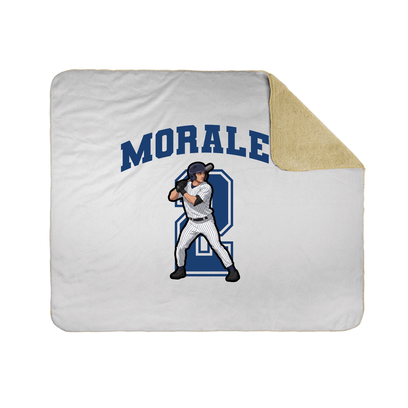 Throw Blanket — Number in White