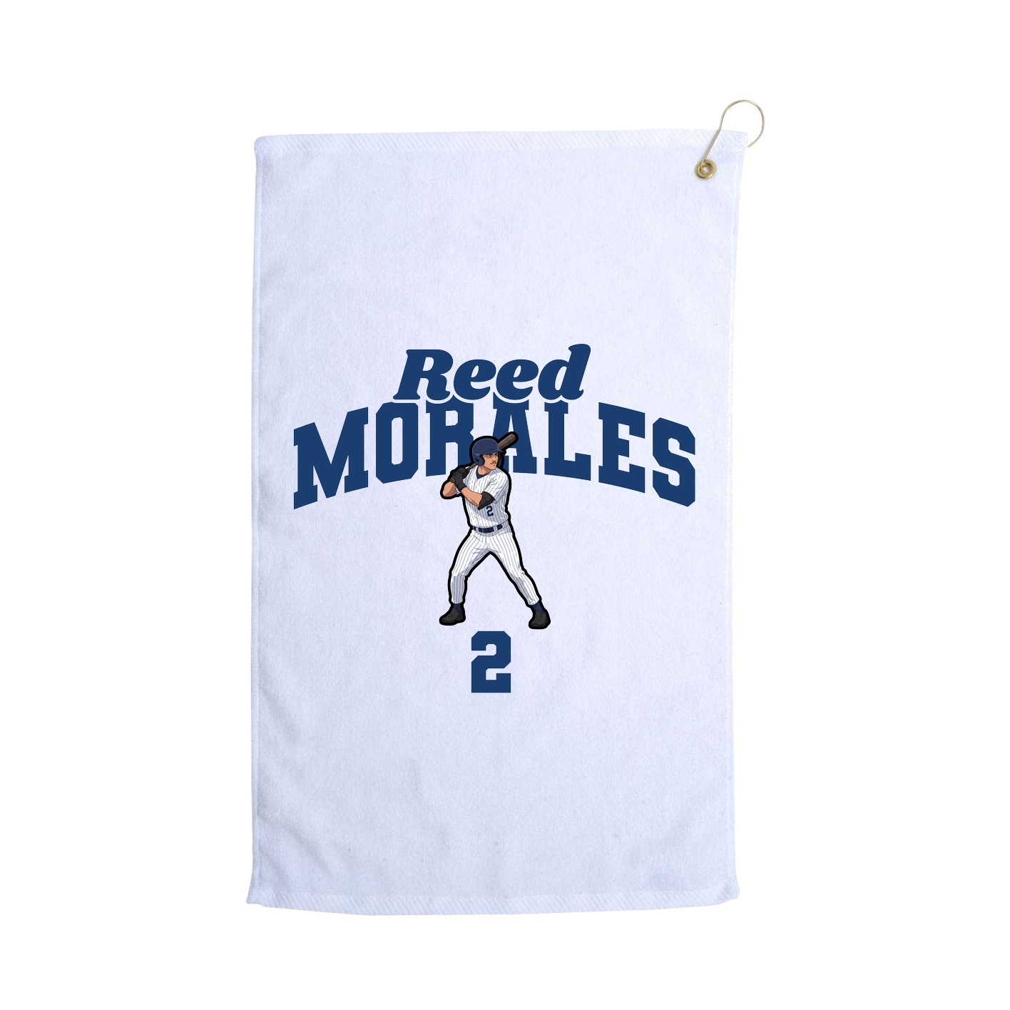Golf Towel — Signature Arch in White