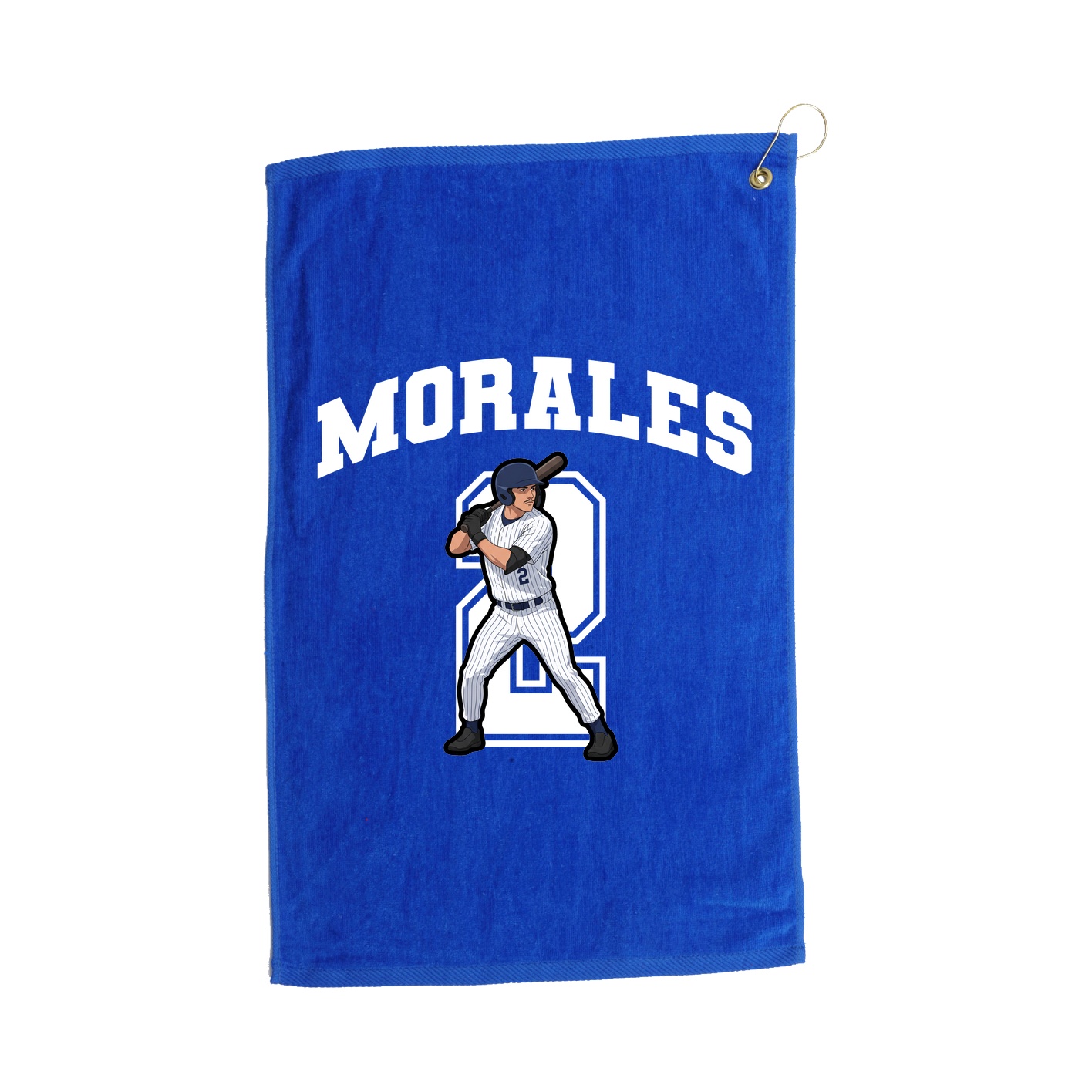 Golf Towel — Number in Royal
