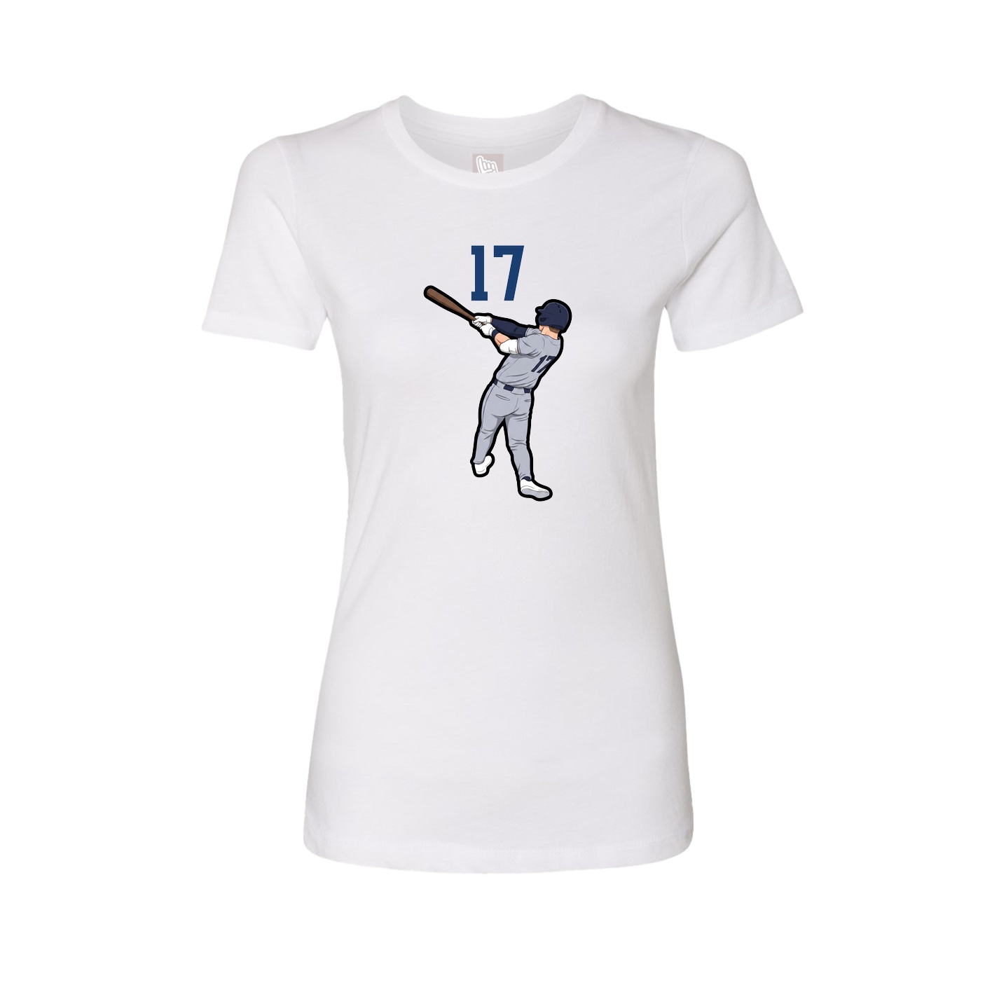 Womens Tee — Number Top in White