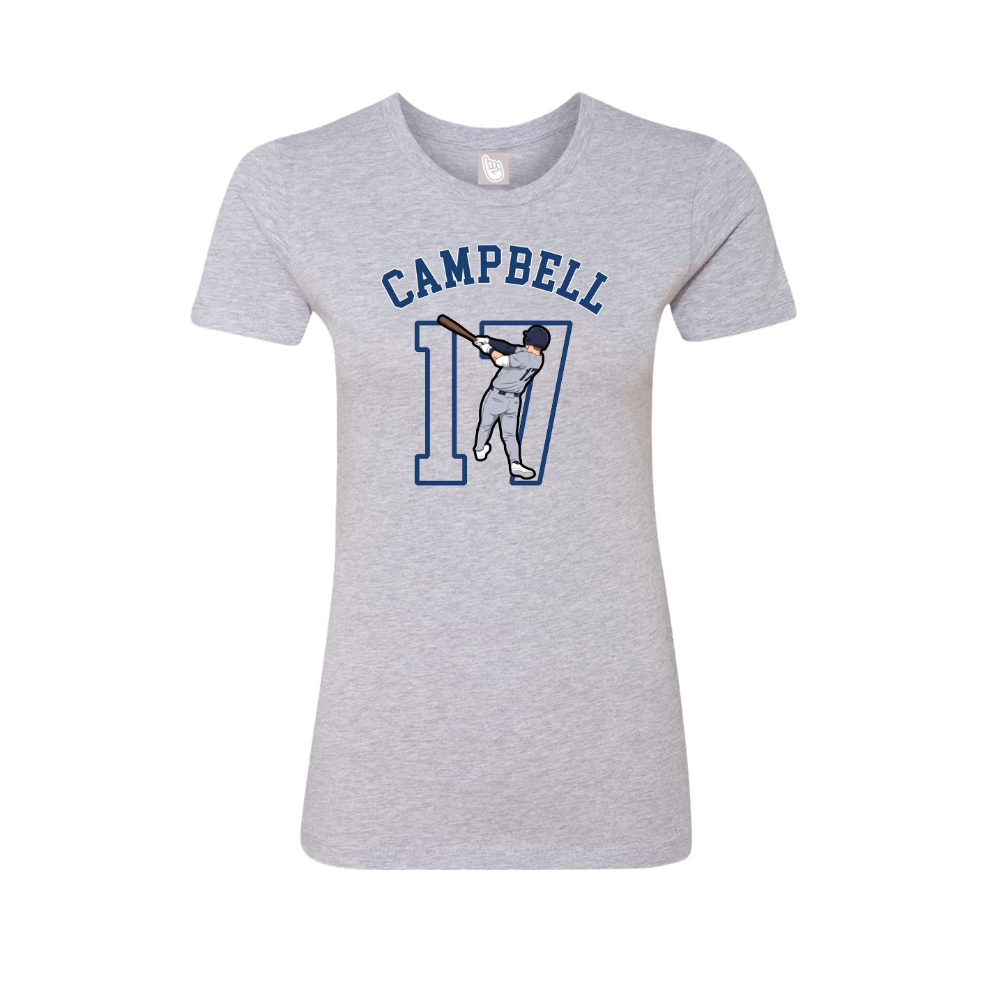 Fitted Women's Tee — Shirsey Arch in Grey
