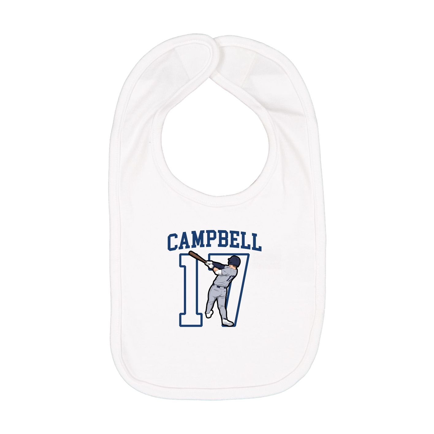 Infant Bib — Shirsey in White