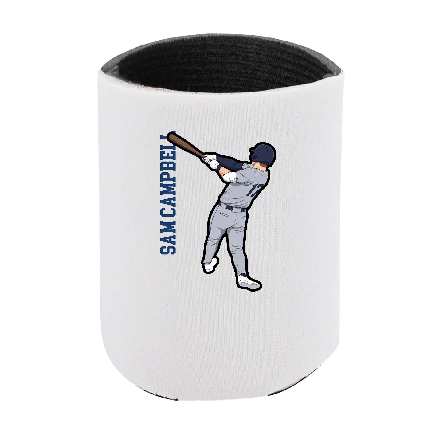 Can Holder — Name Vertical in White