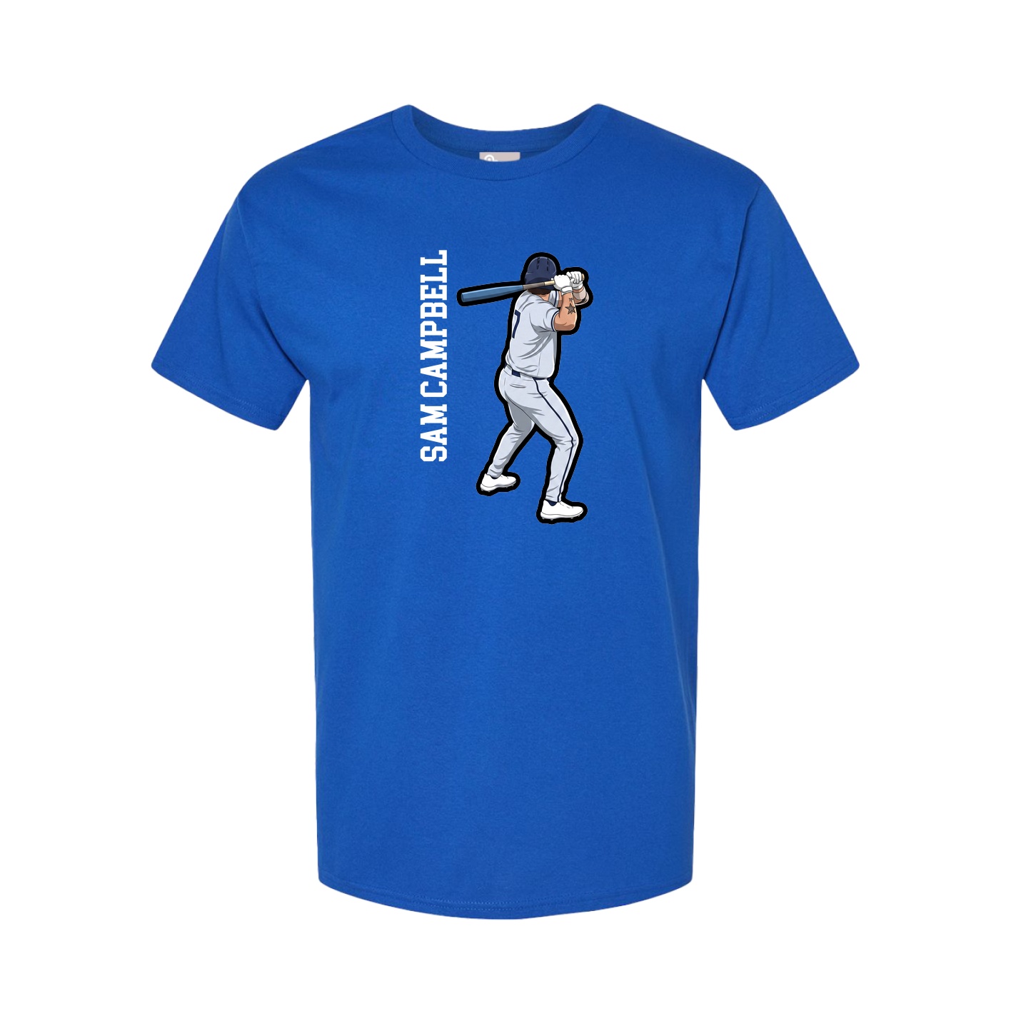 Tee — Name Vertical in Royal
