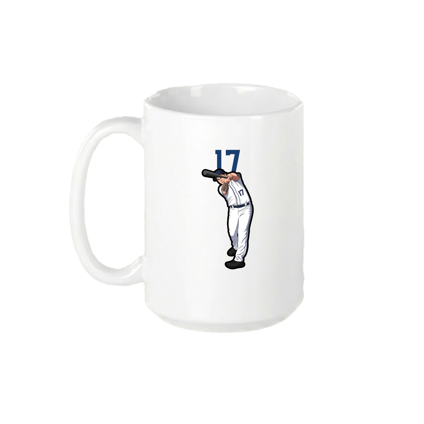 15oz Coffee Mug — Number Top in White