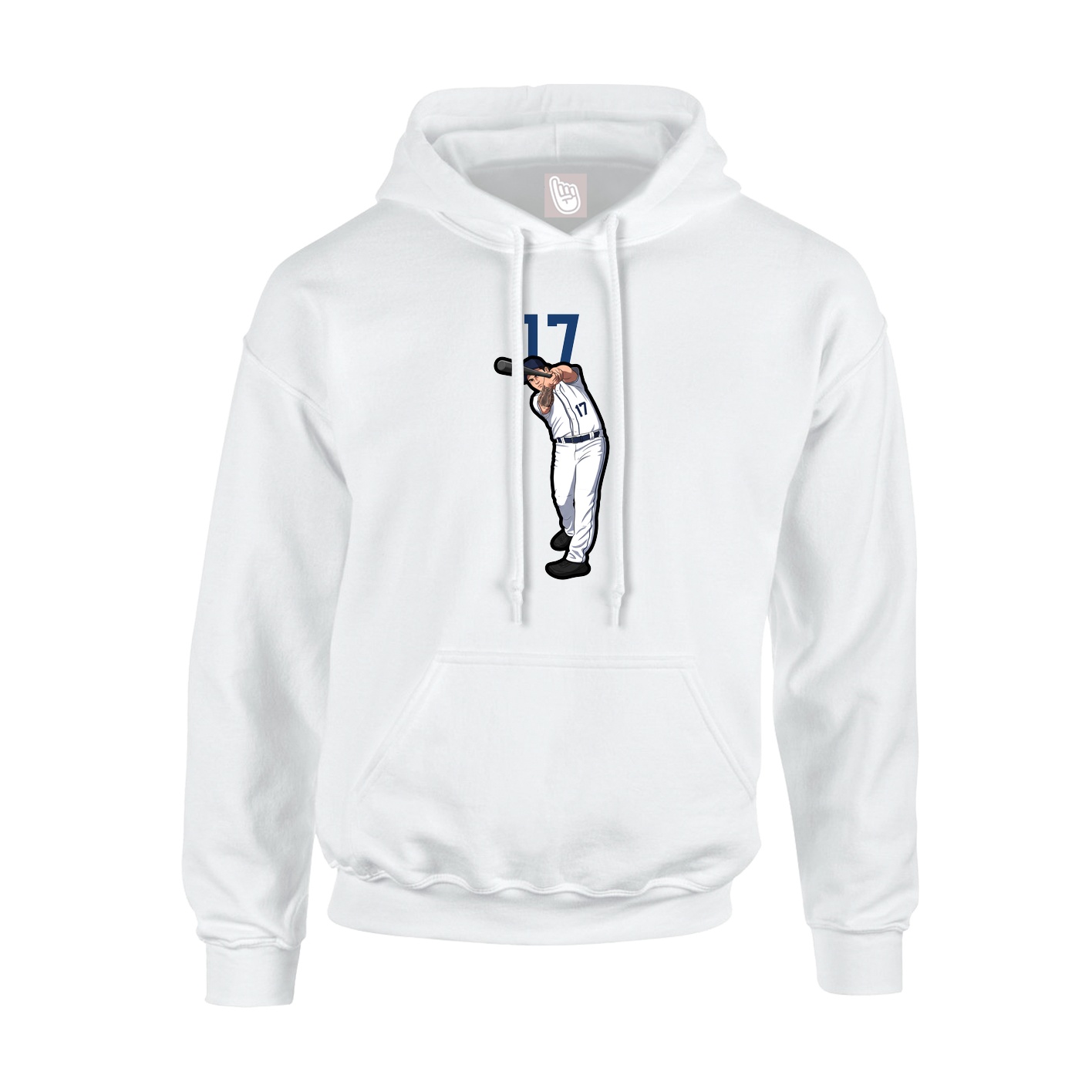 Hoodie — Number Top in White