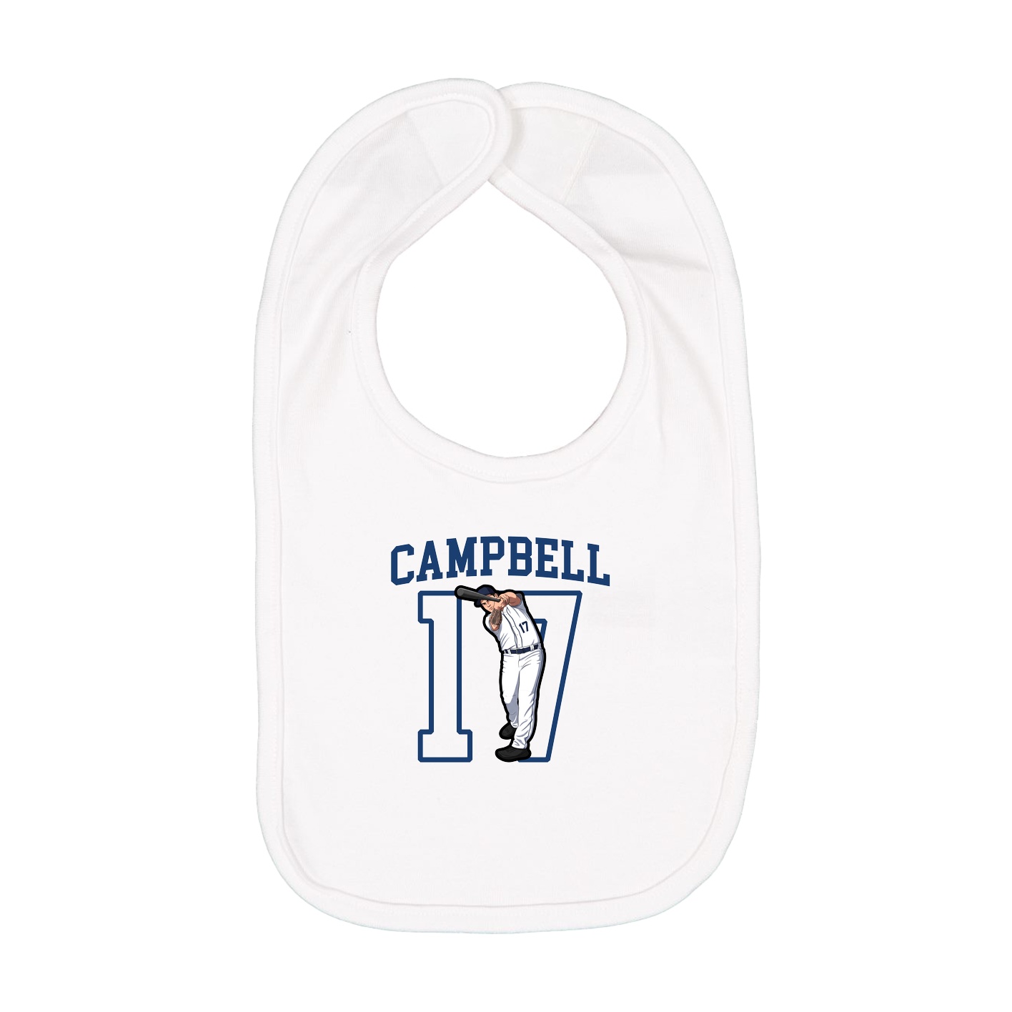Infant Bib — Shirsey in White