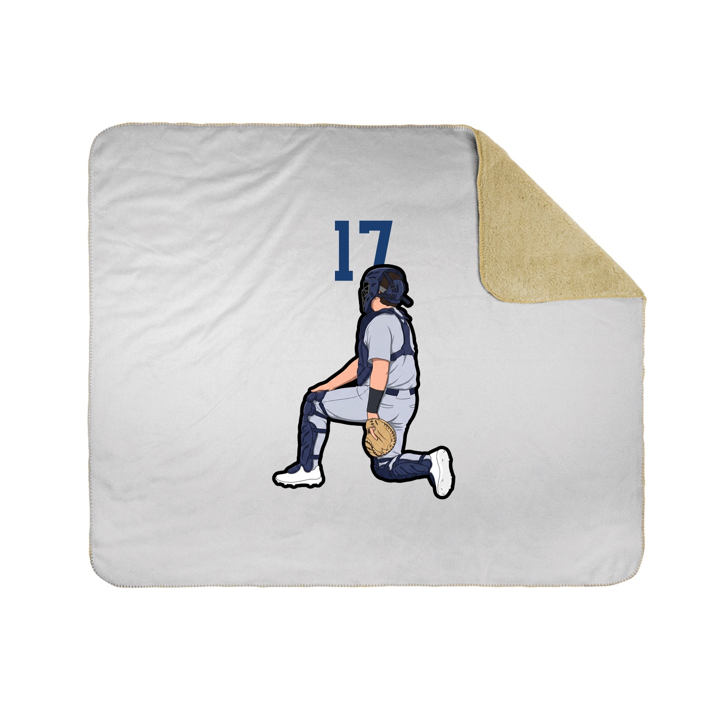 Throw Blanket — Number Top in White