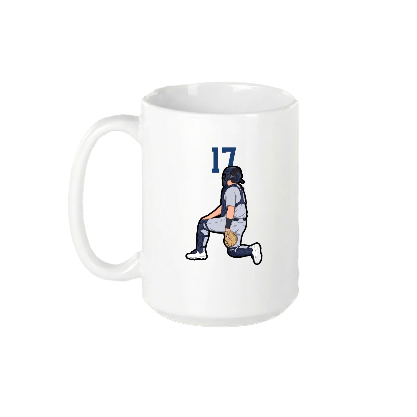 15oz Coffee Mug — Number Top in White