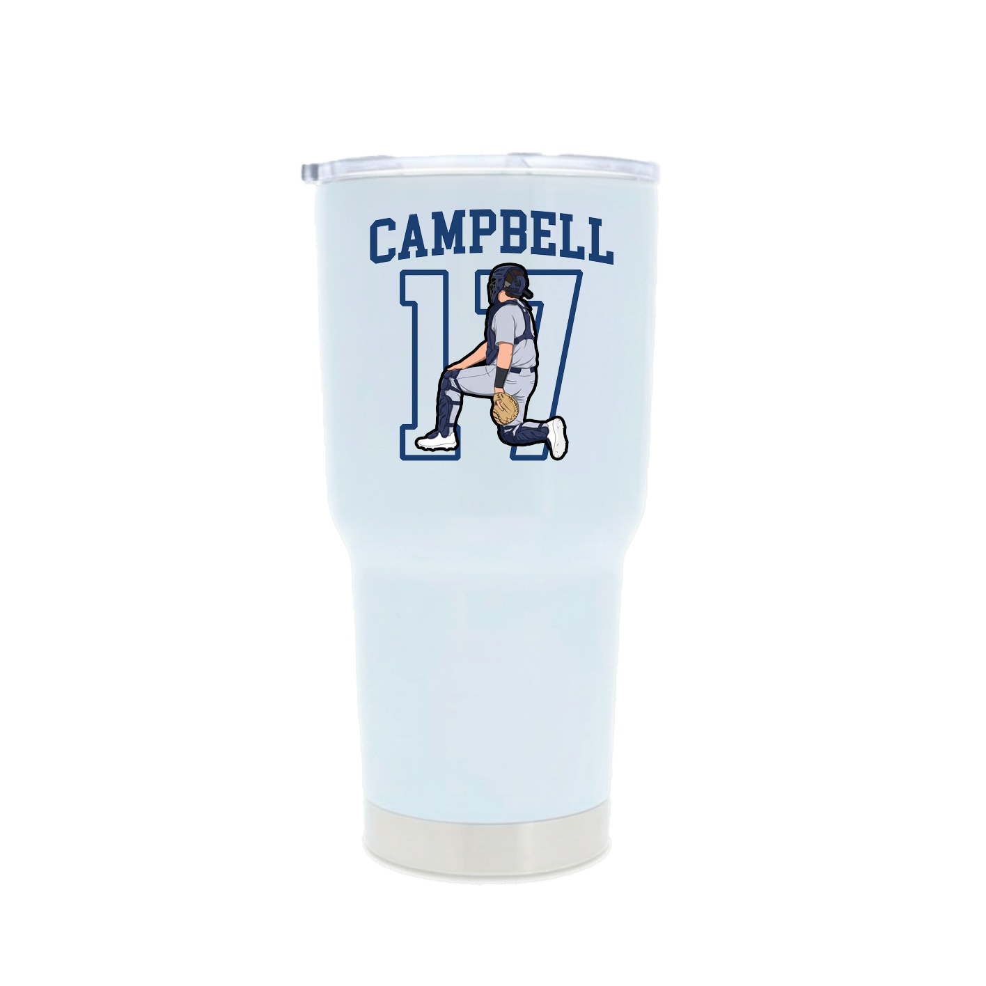 30oz Stainless Steel Tumbler — Shirsey in White