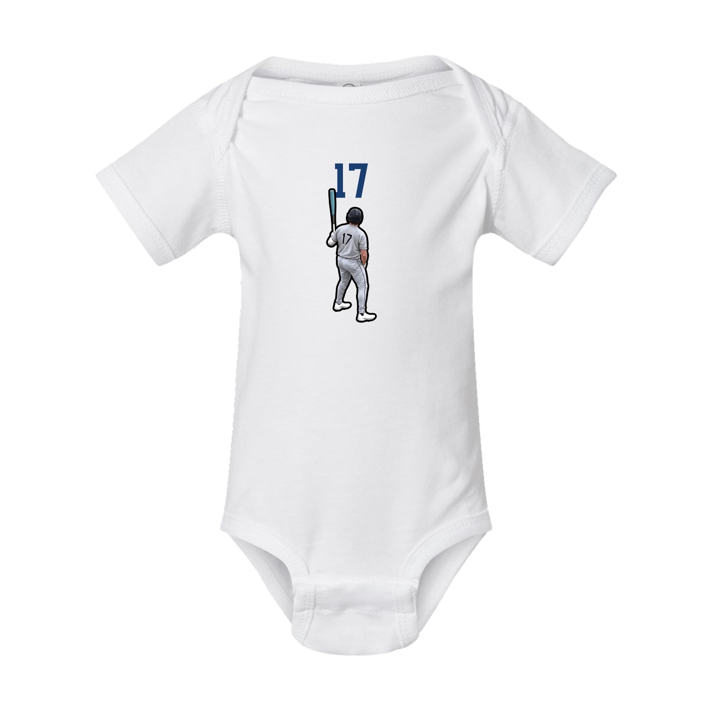 Baby Onesie — Number Top in White