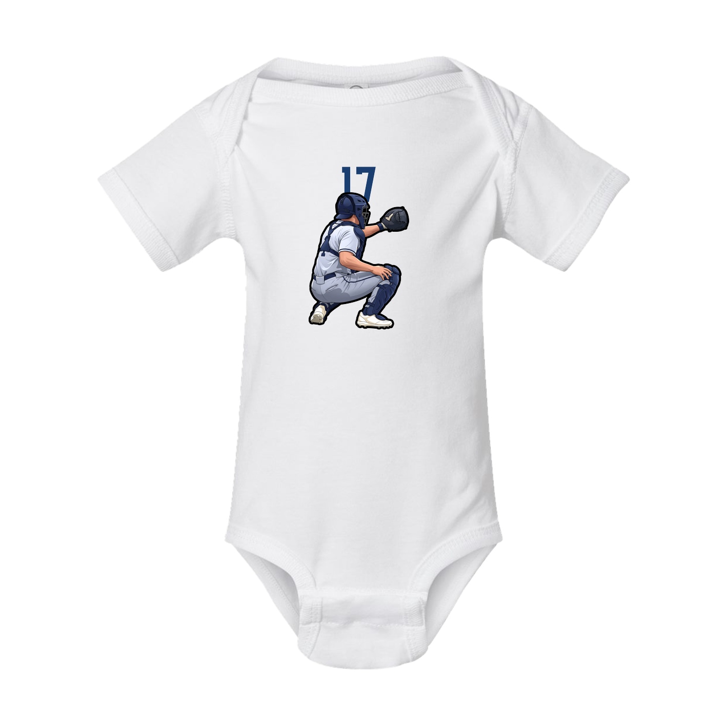 Baby Onesie — Number Top in White