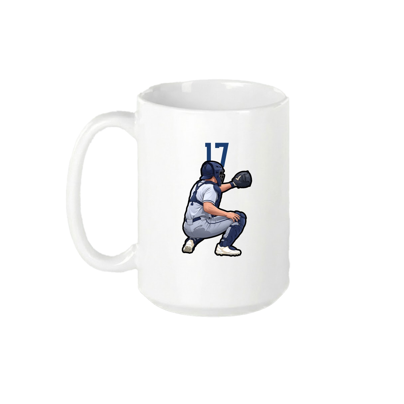 15oz Coffee Mug — Number Top in White