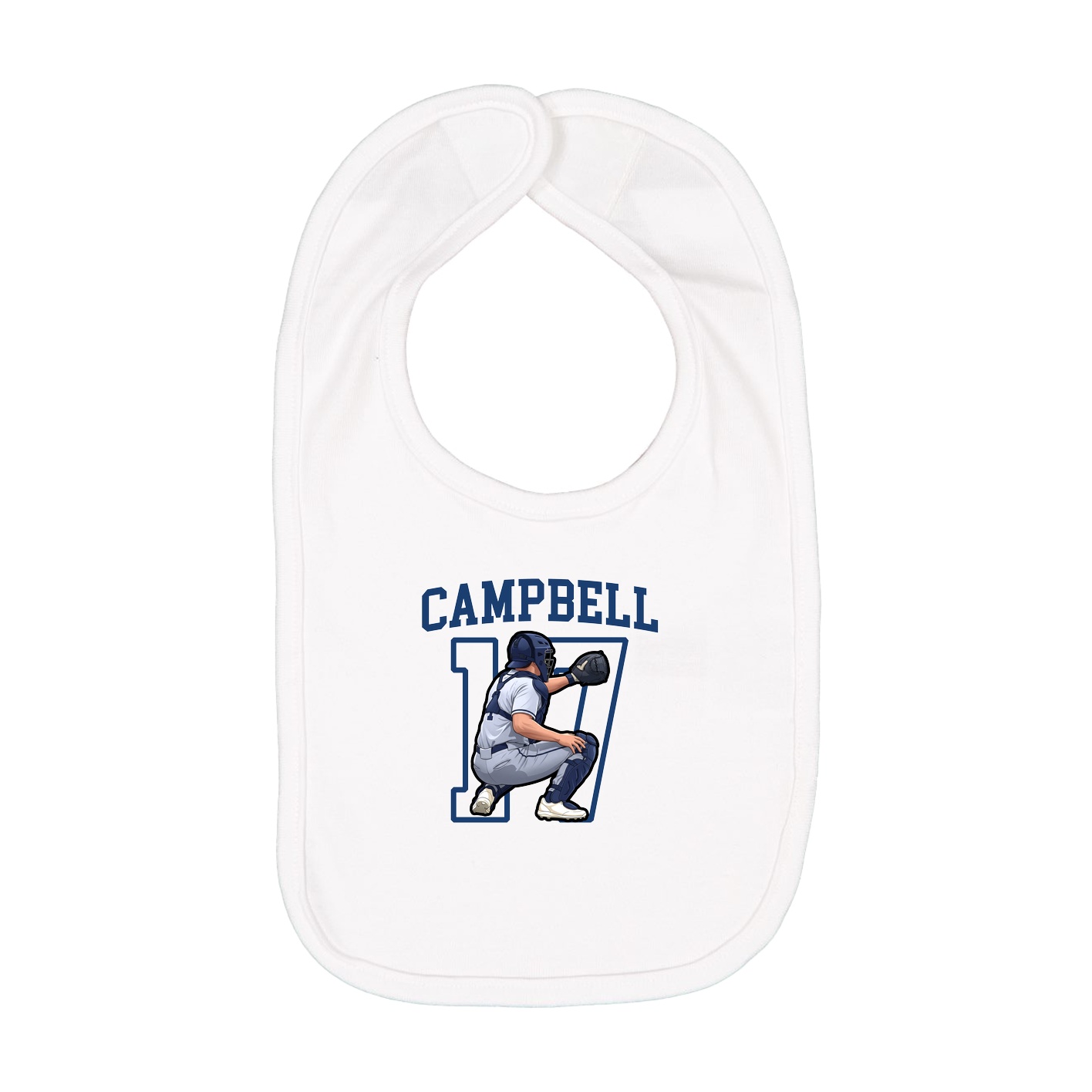 Infant Bib — Shirsey in White