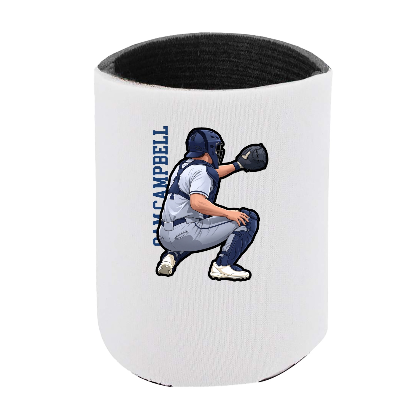 Can Holder — Name Vertical in White