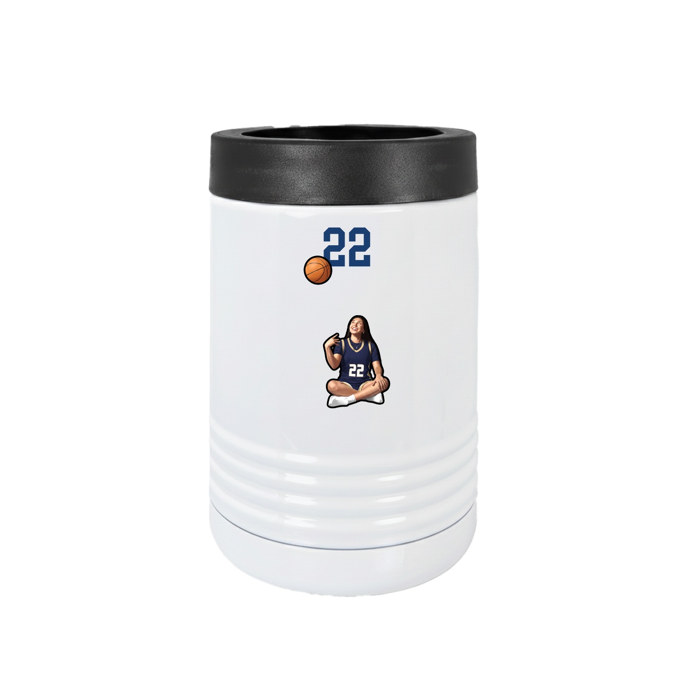 Beverage Holder — Number Top in White