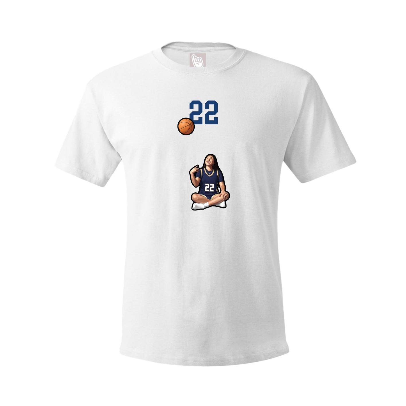 Tee — Number Top in White