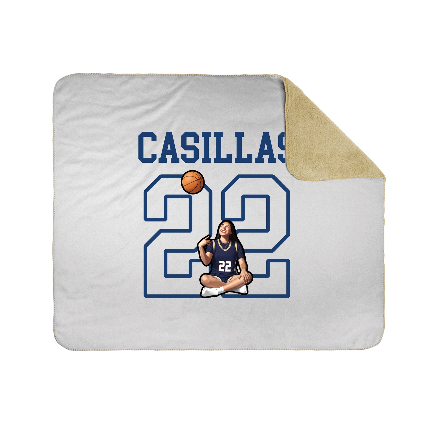 Throw Blanket — Shirsey in White
