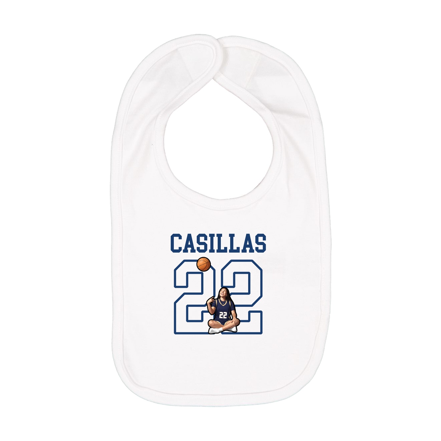 Infant Bib — Shirsey in White