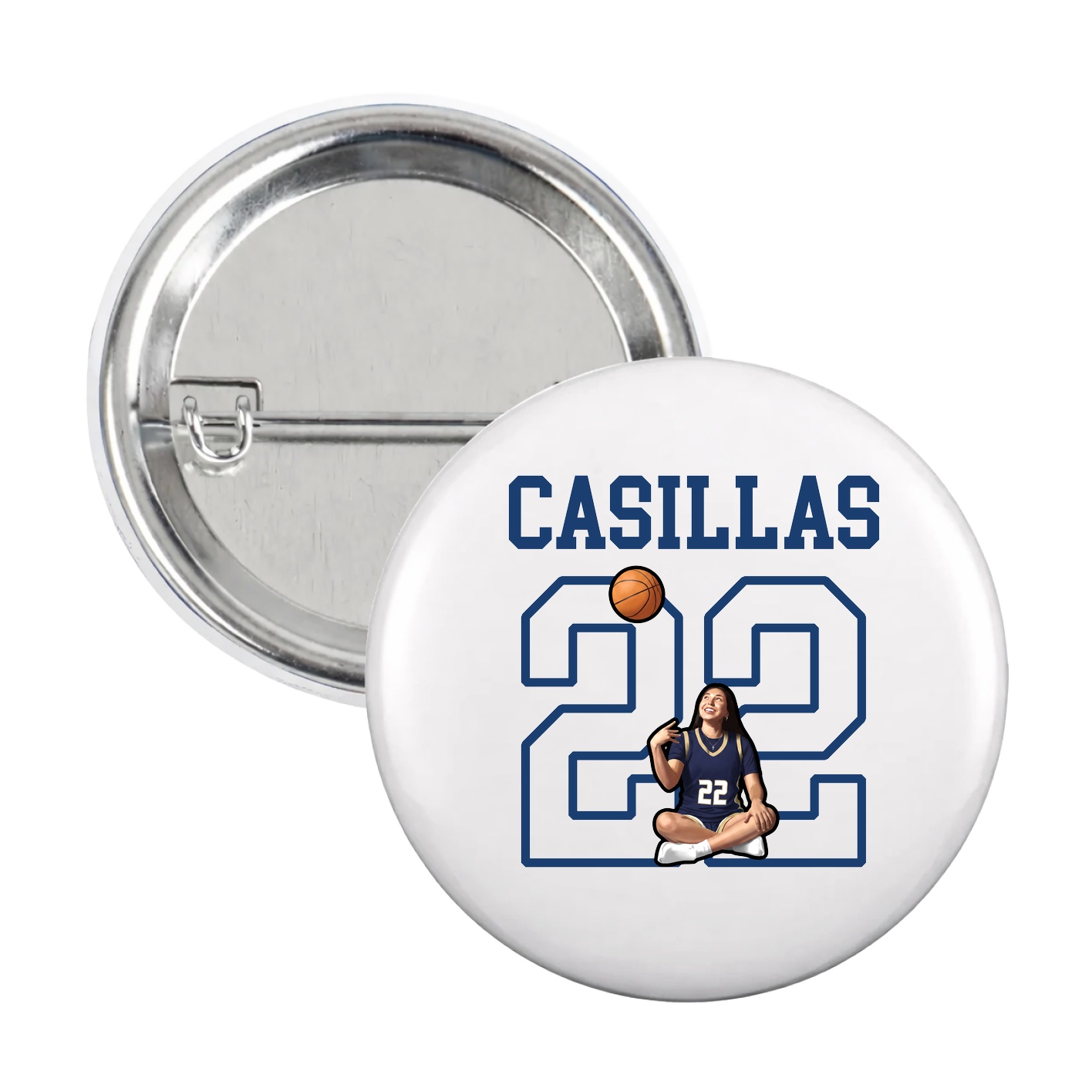 Game Day Button — Shirsey in White