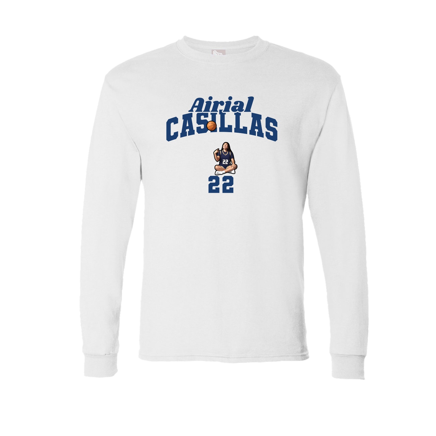 Long Sleeve Tee — Signature Arch in White