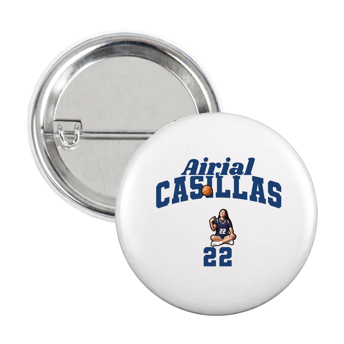 Game Day Button — Signature Arch in White