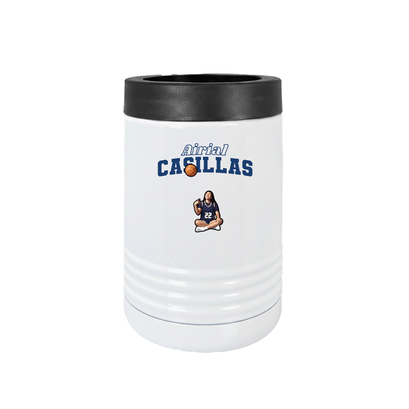 Beverage Holder — Name Arch in White