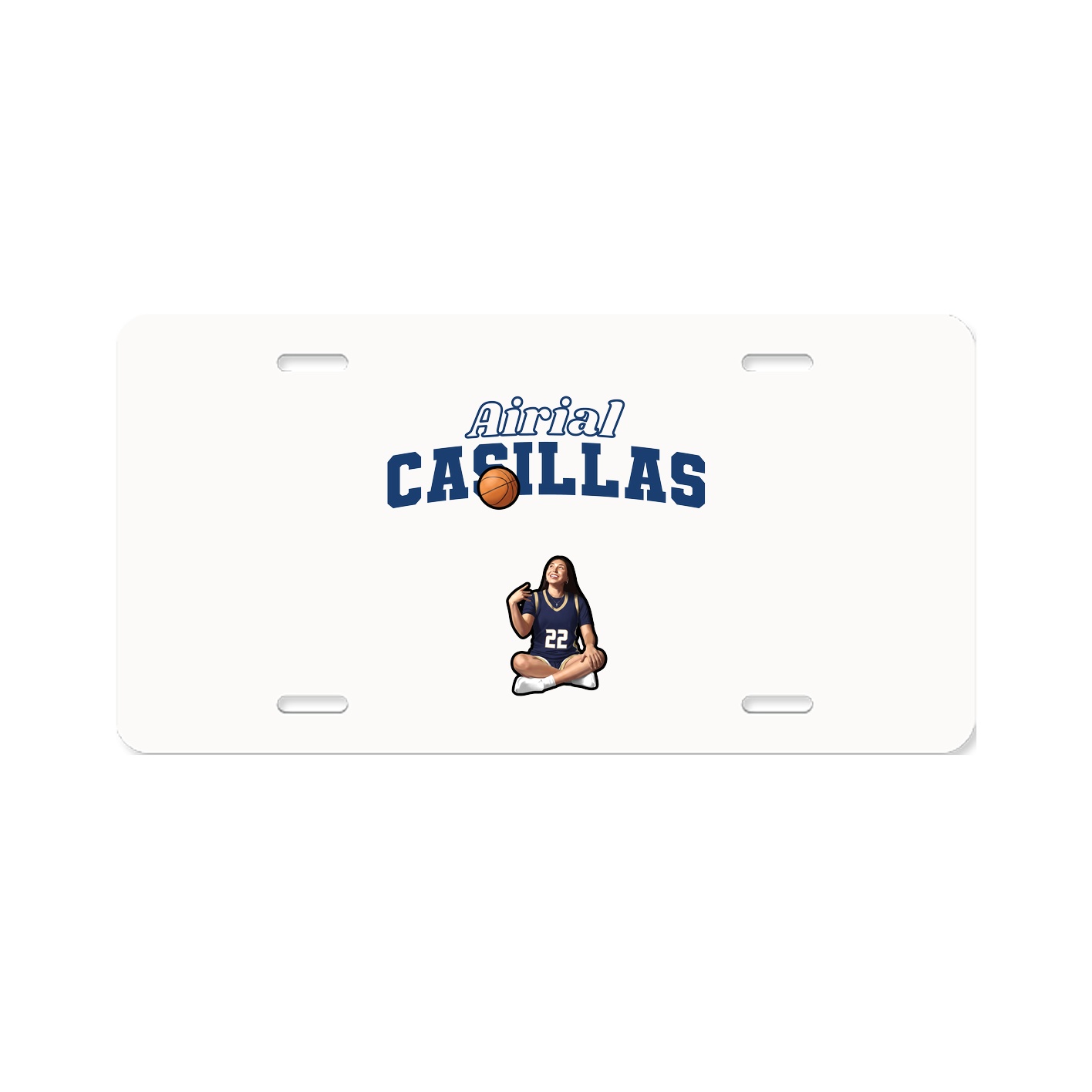 License Plate — Name Arch in Classic