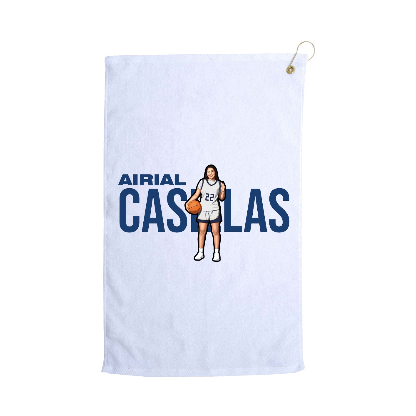 Golf Towel — Player Name in White