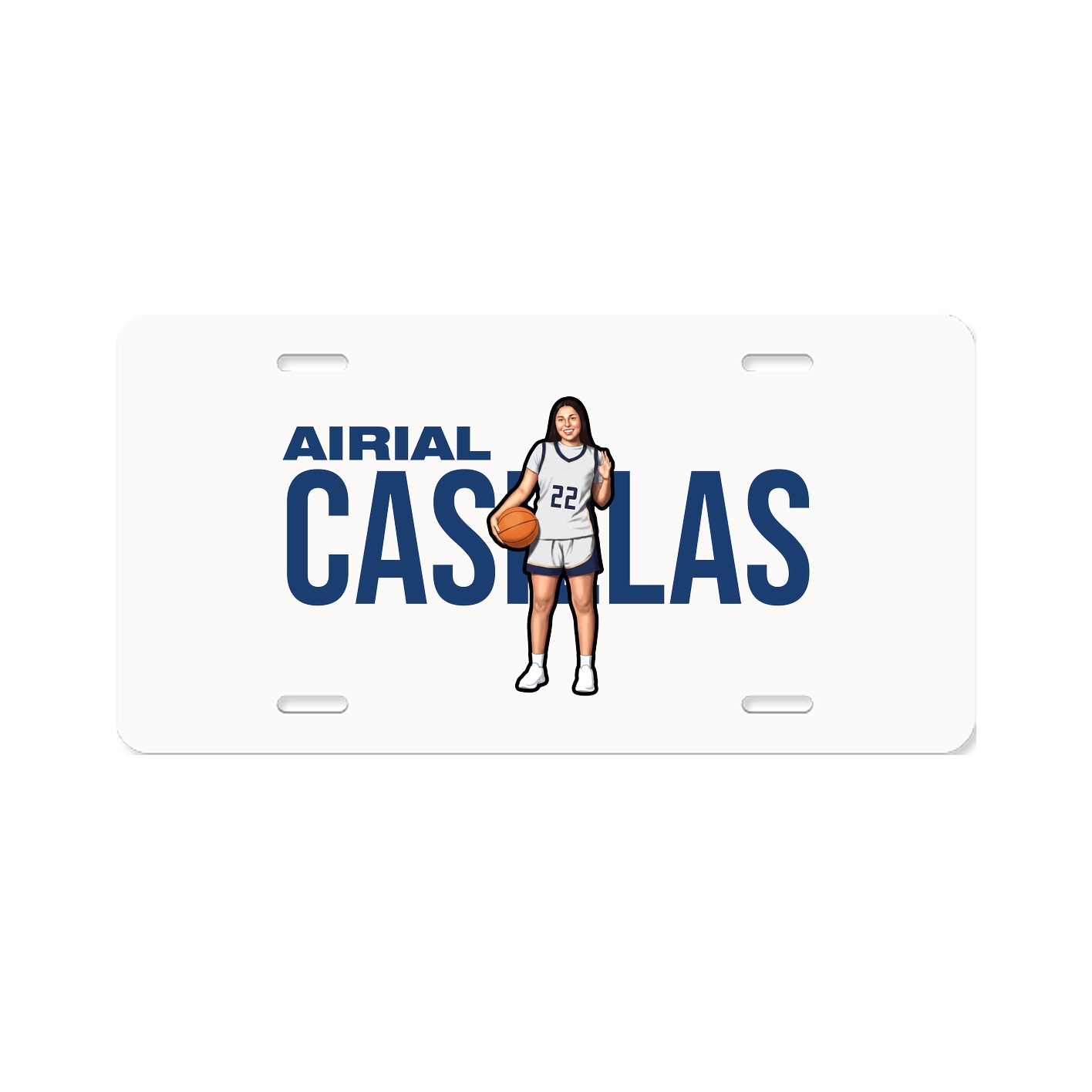 License Plate — Player Name in Classic