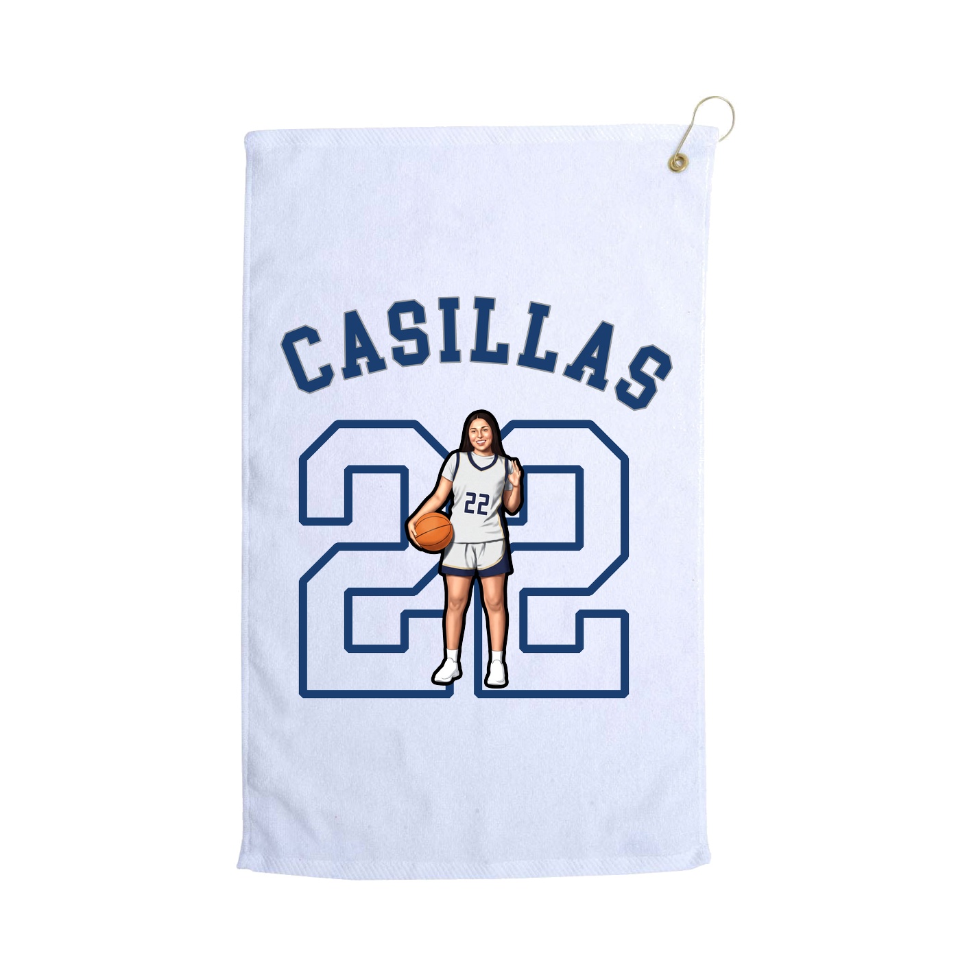 Golf Towel — Shirsey Arch in White