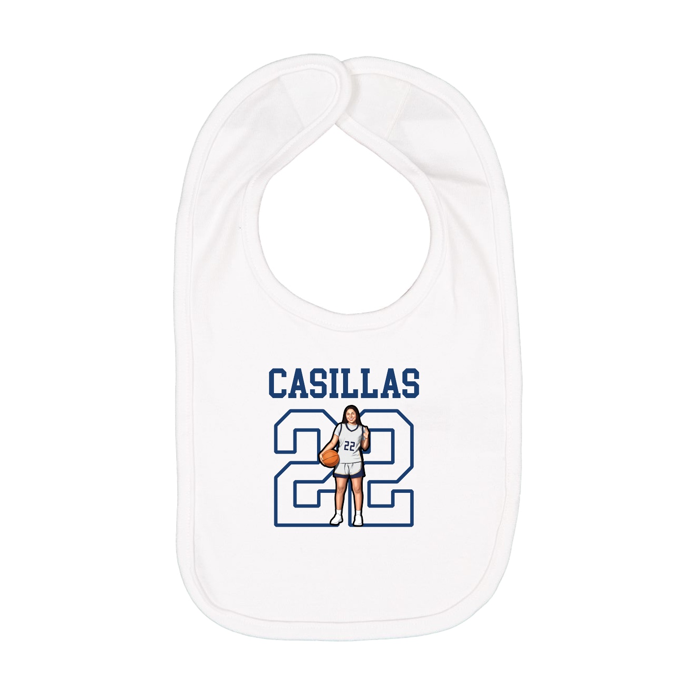 Infant Bib — Shirsey in White