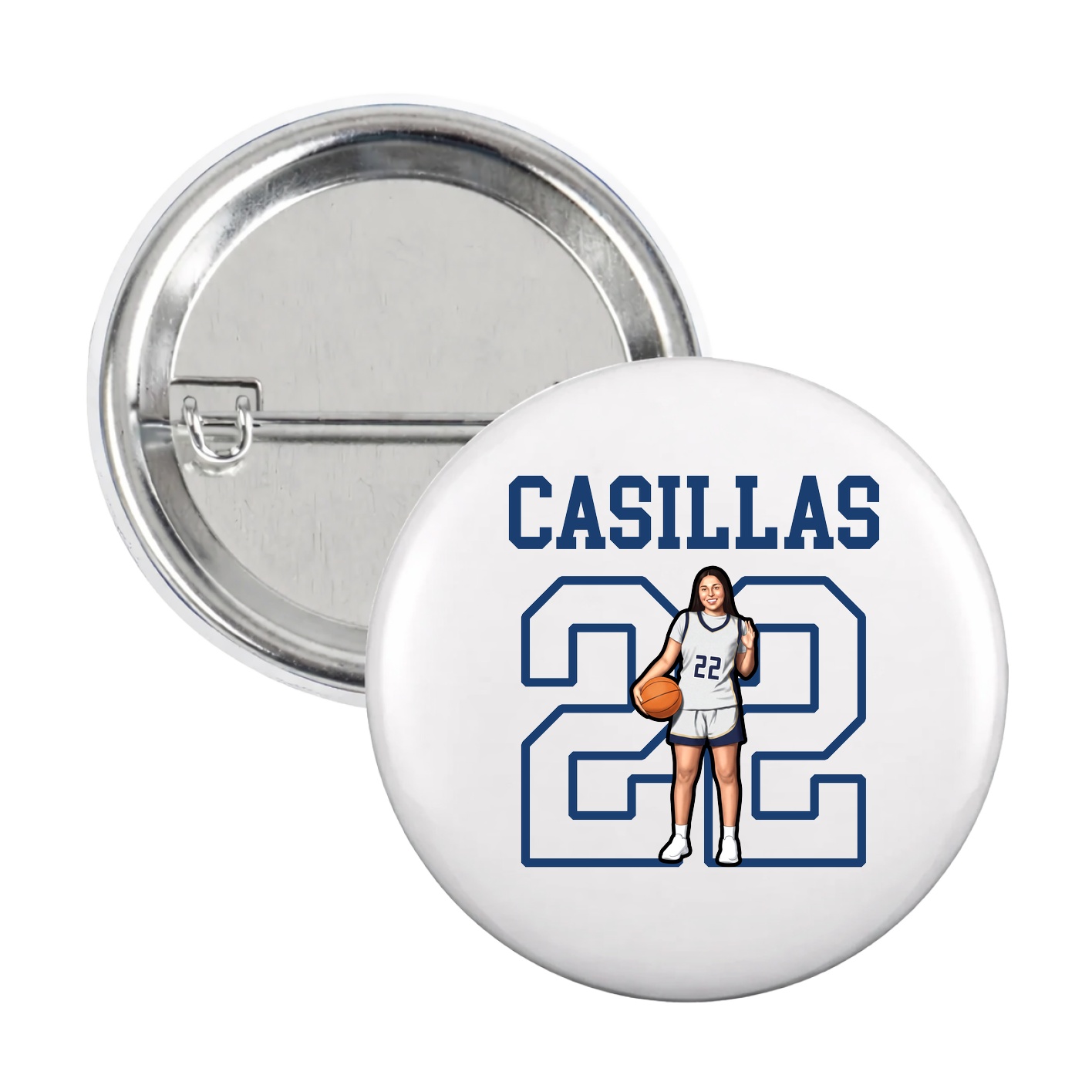 Game Day Button — Shirsey in White