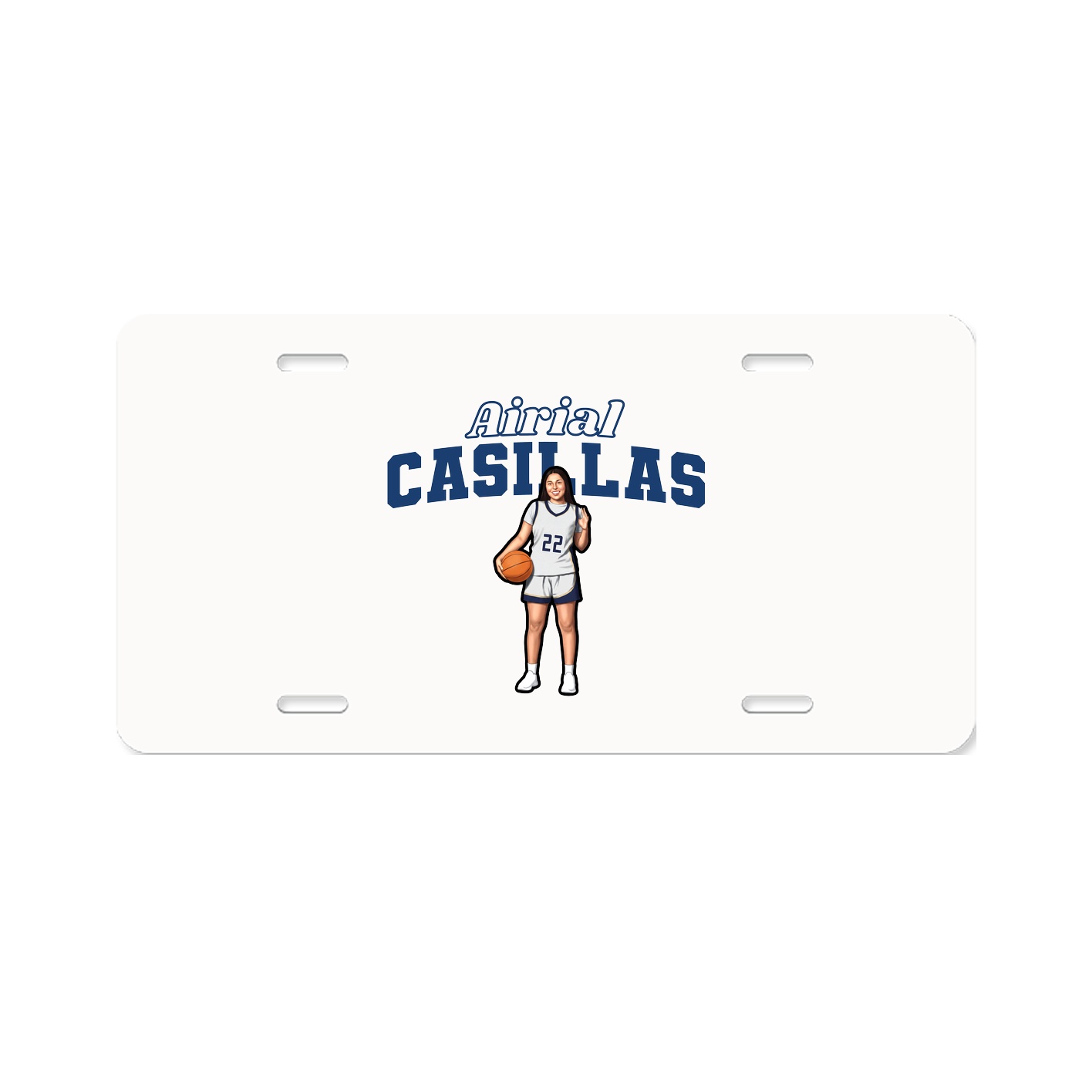 License Plate — Name Arch in Classic