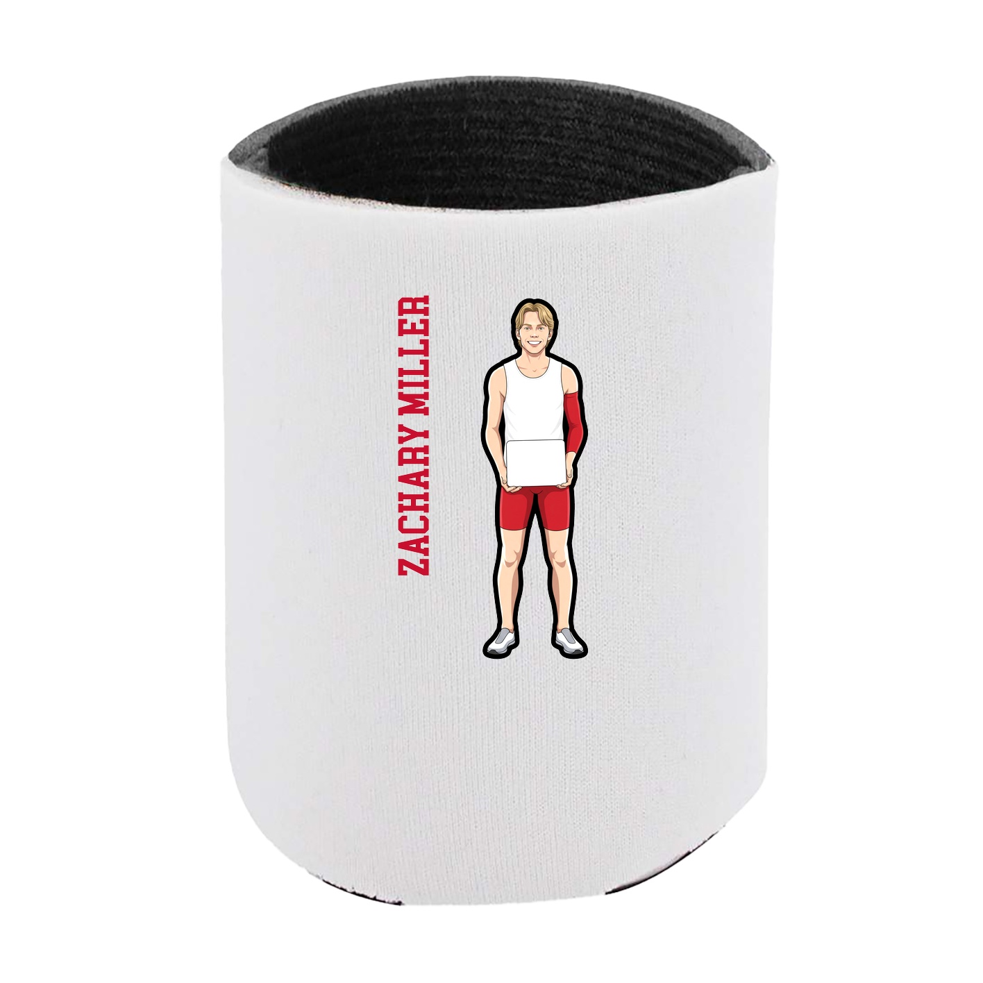 Can Holder — Name Vertical in White