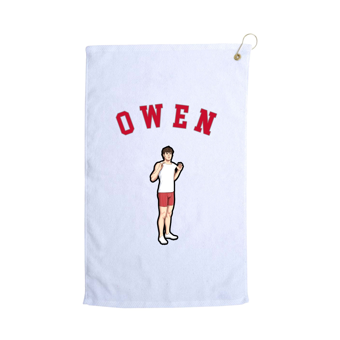 Golf Towel — Shirsey Arch in White