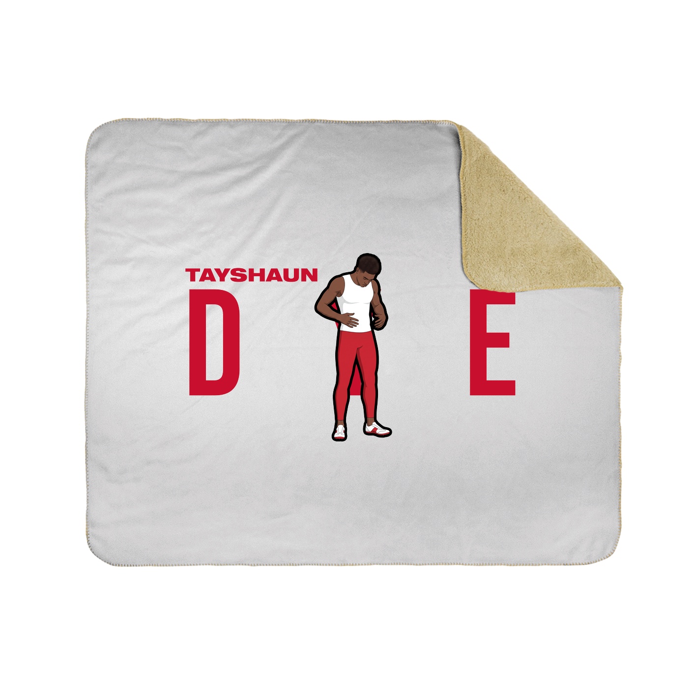Throw Blanket — Player Name in White