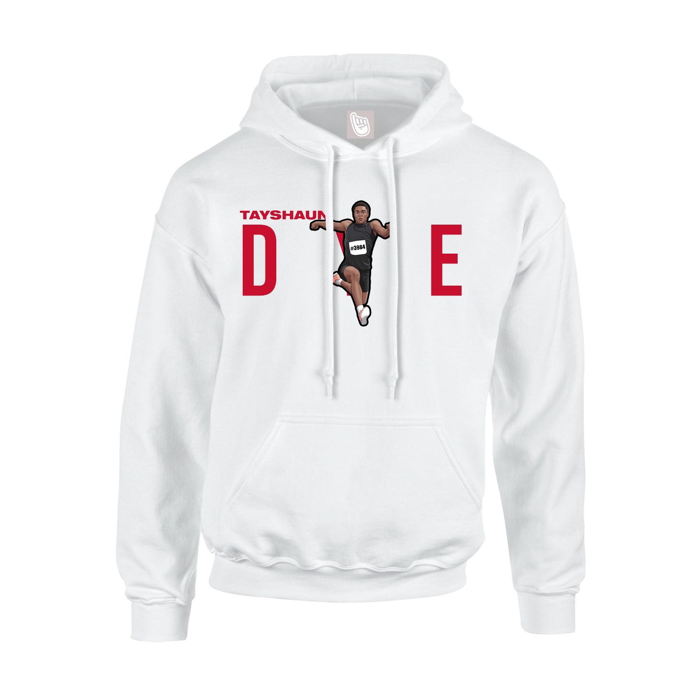 Hoodie — Player Name in White