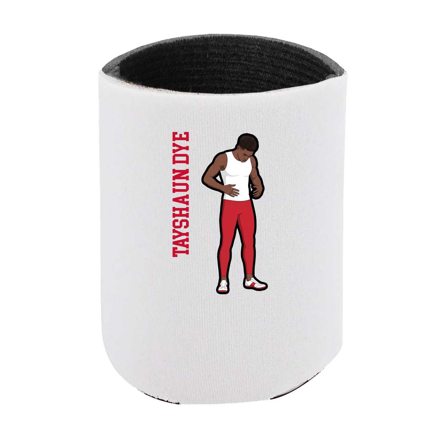 Can Holder — Name Vertical in White