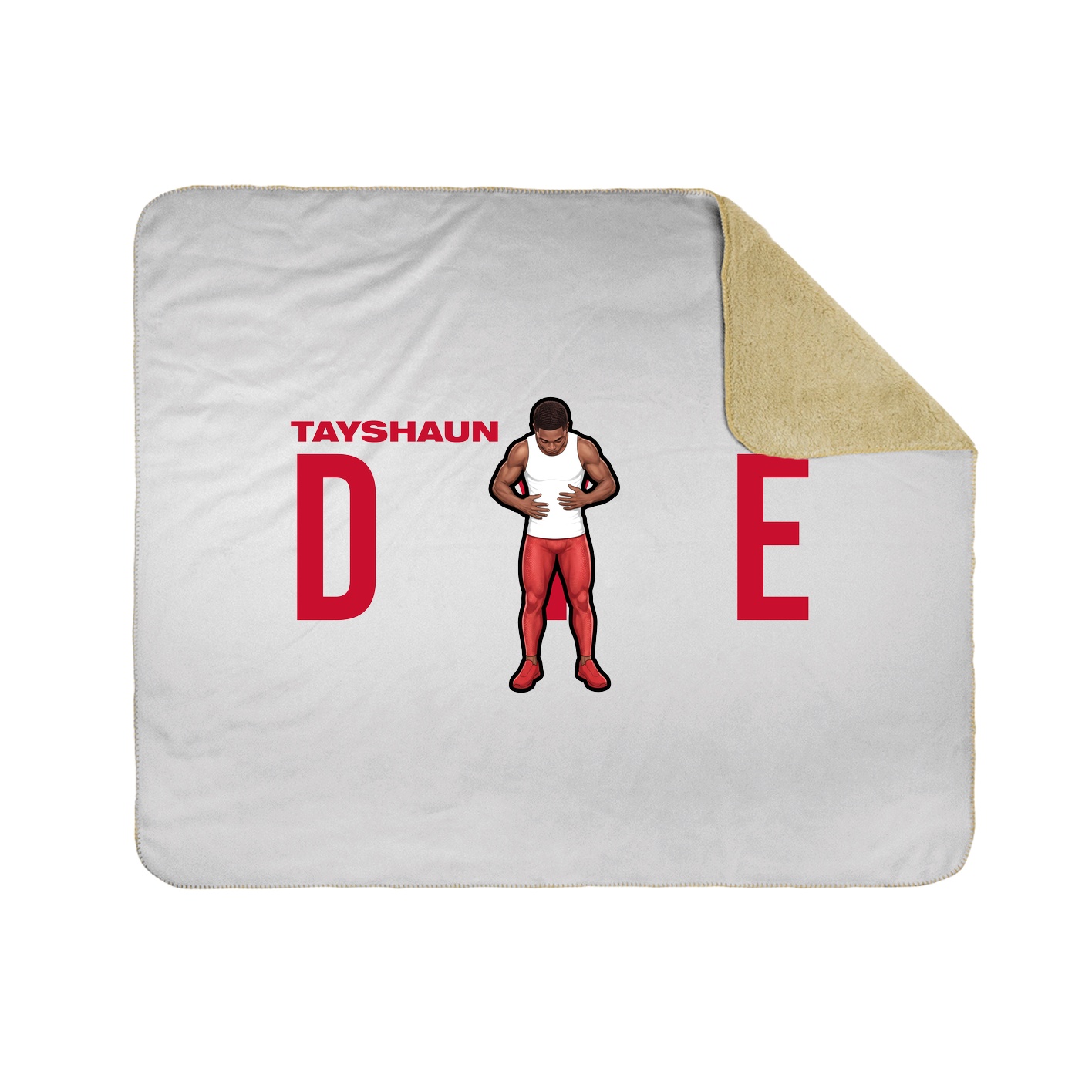 Throw Blanket — Player Name in White