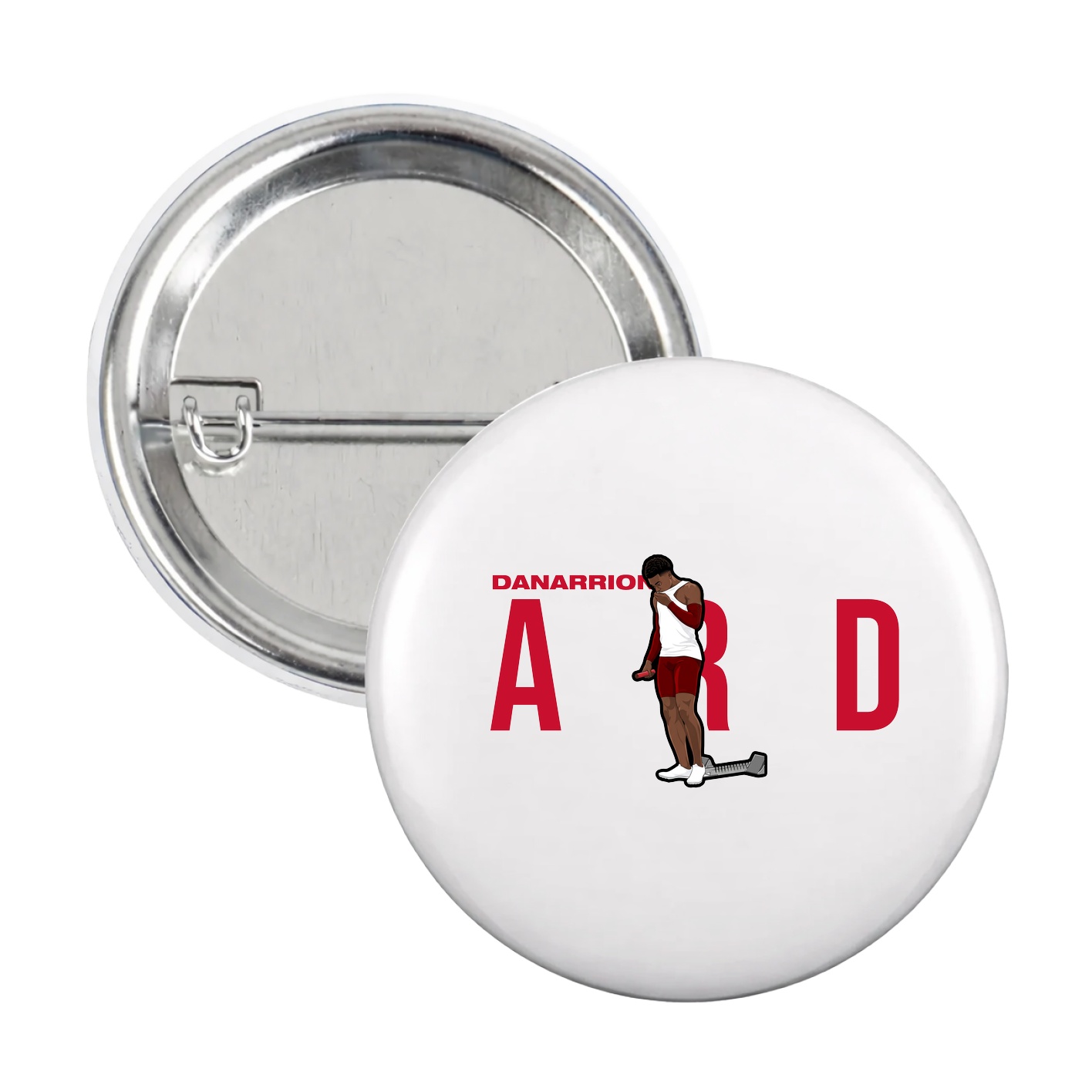 Game Day Button — Player Name in White