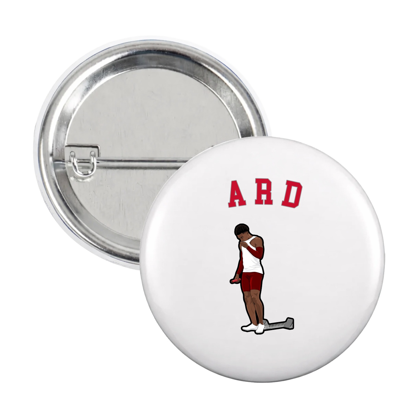 Game Day Button — Shirsey Arch in White