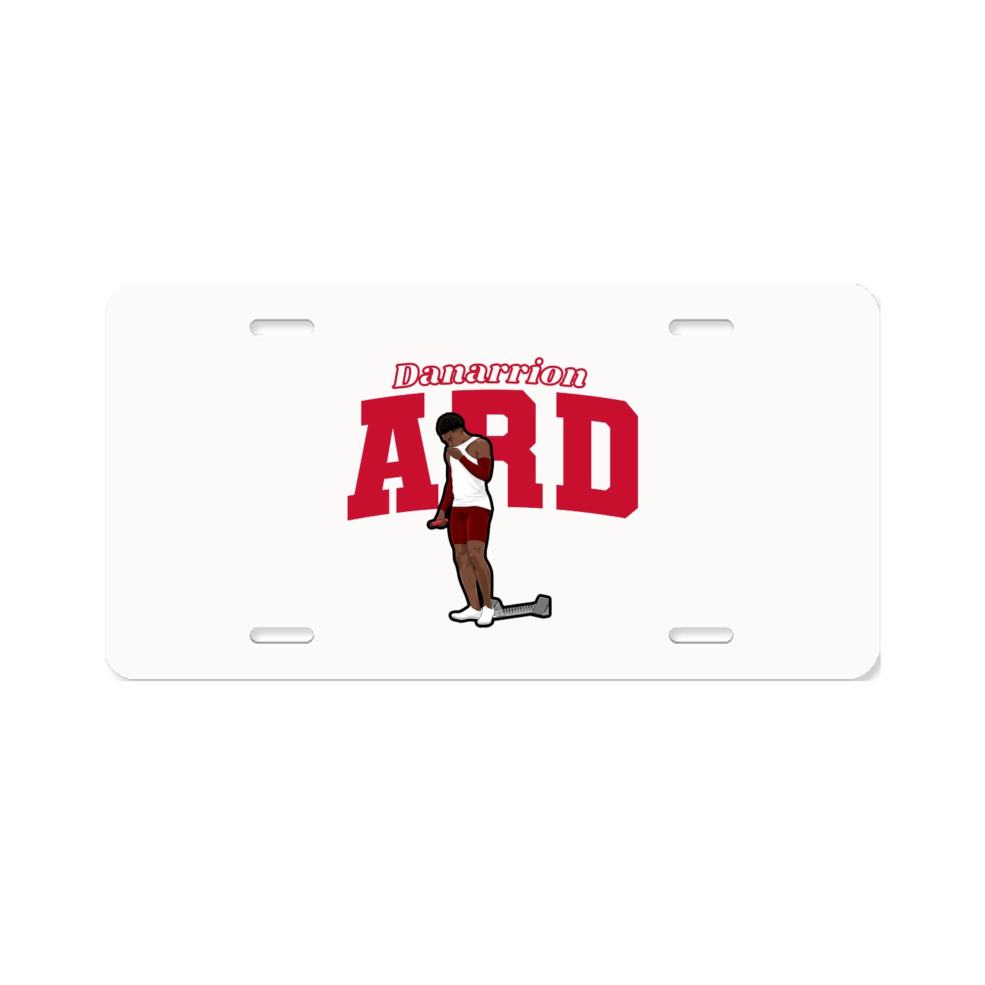 License Plate — Name Arch in Classic