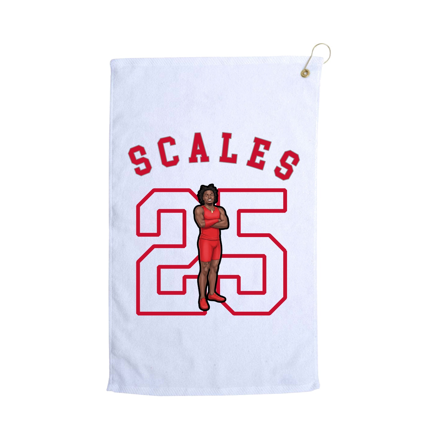 Golf Towel — Shirsey Arch in White
