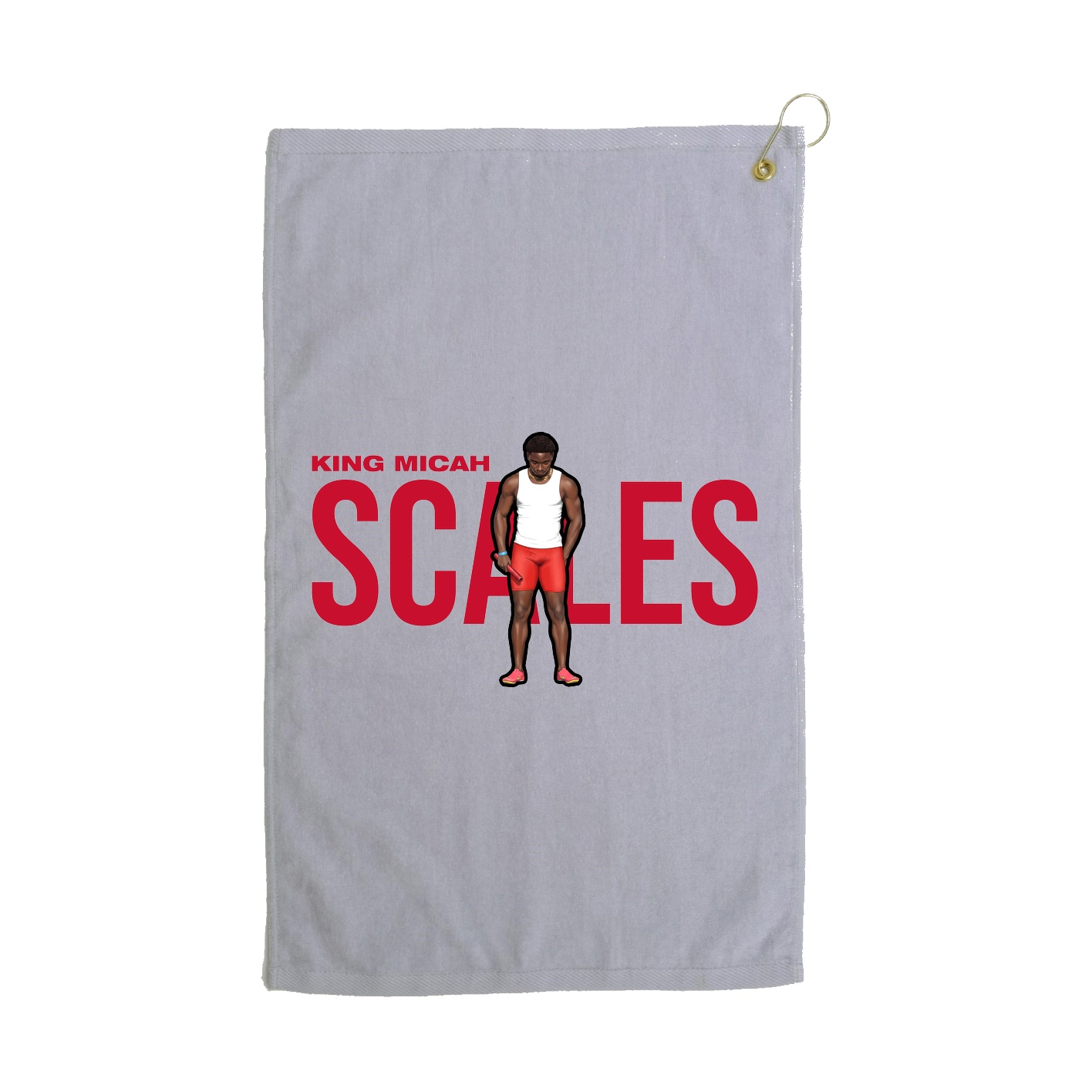 Golf Towel — Player Name in Grey