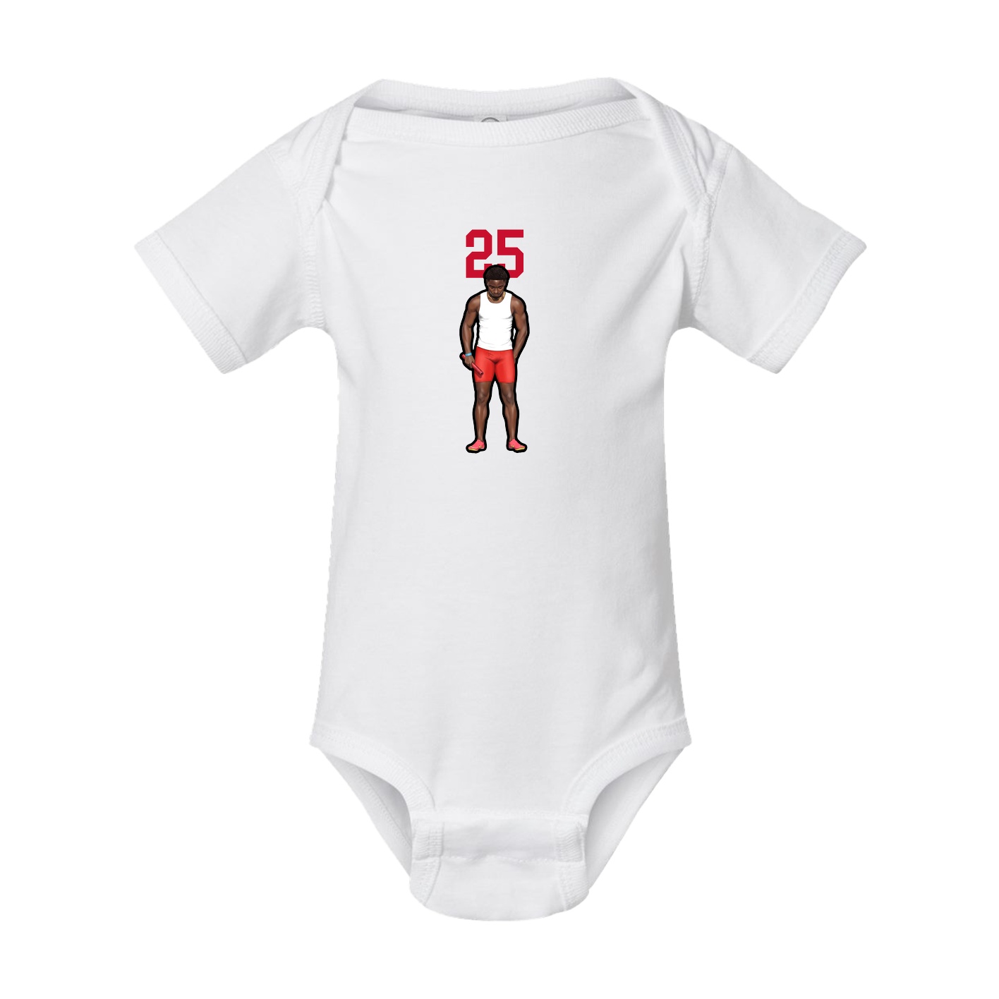 Baby Onesie — Number Top in White