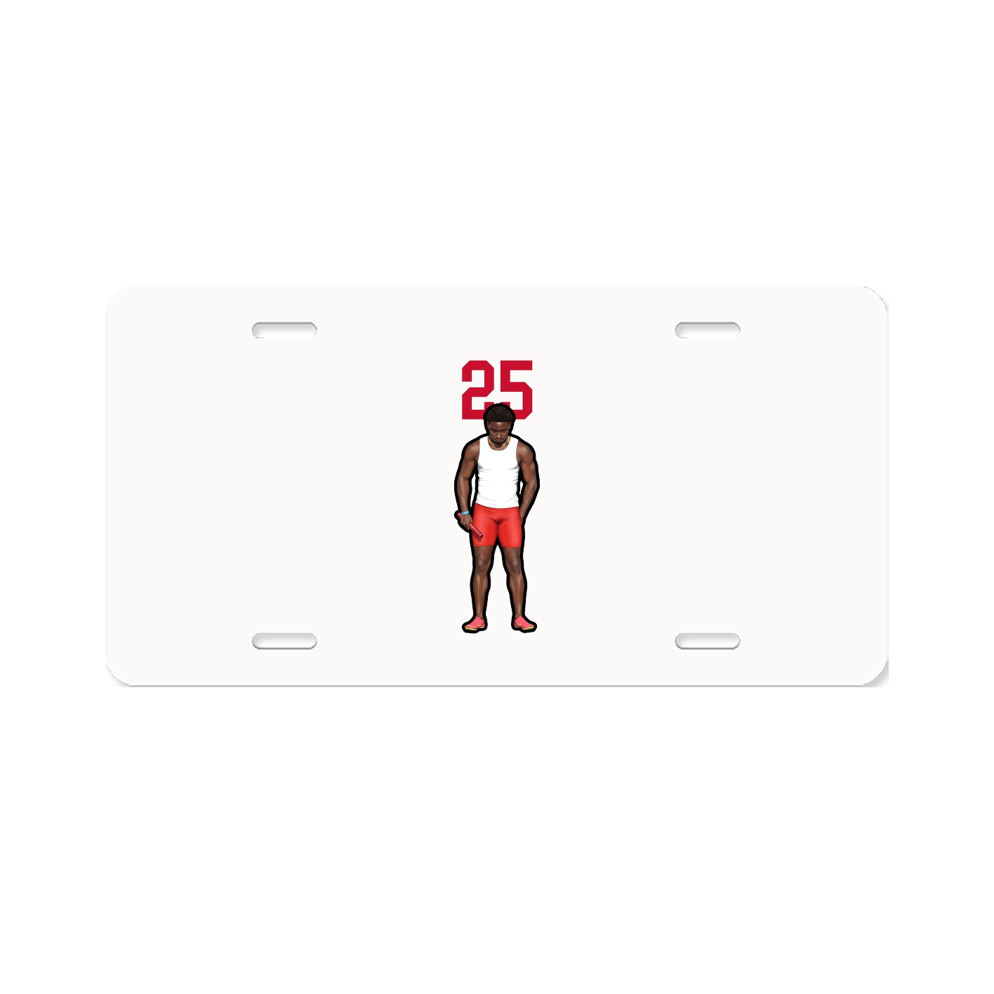 License Plate — Number Top in Classic