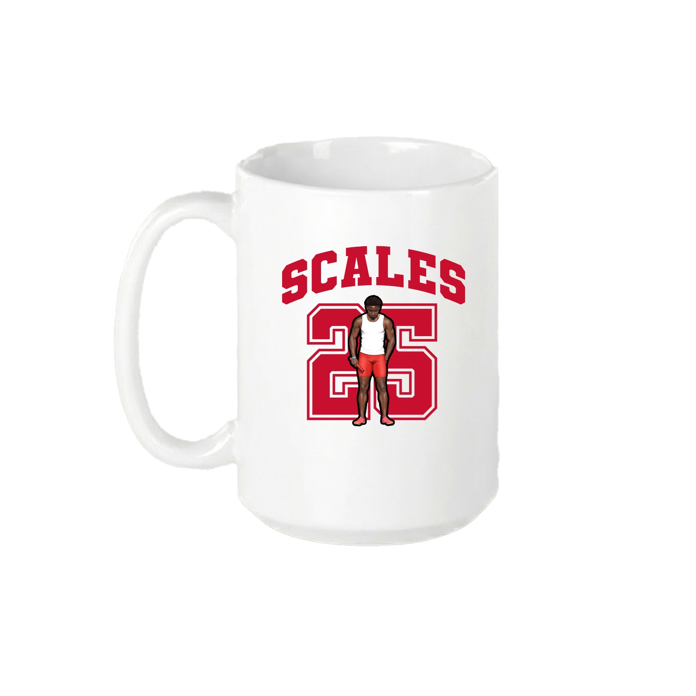 15oz Coffee Mug — Number in White
