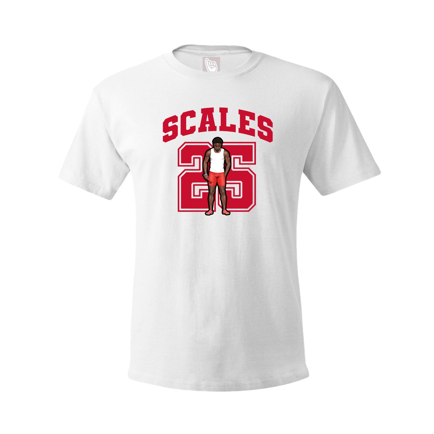 Youth Tee — Number in White